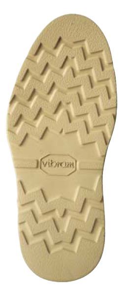 VIBRAM 4014 Cristy Cushion Unit Rubber Full Sole 1 Pair Natural (Cream)