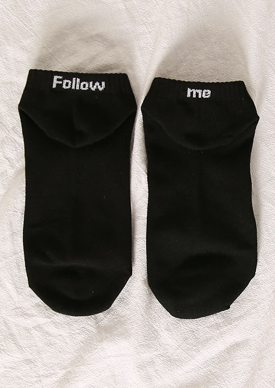 Women’s Boat Short Socks Novelty Youth Socks Men’s Fashion Letter Cotton Socks