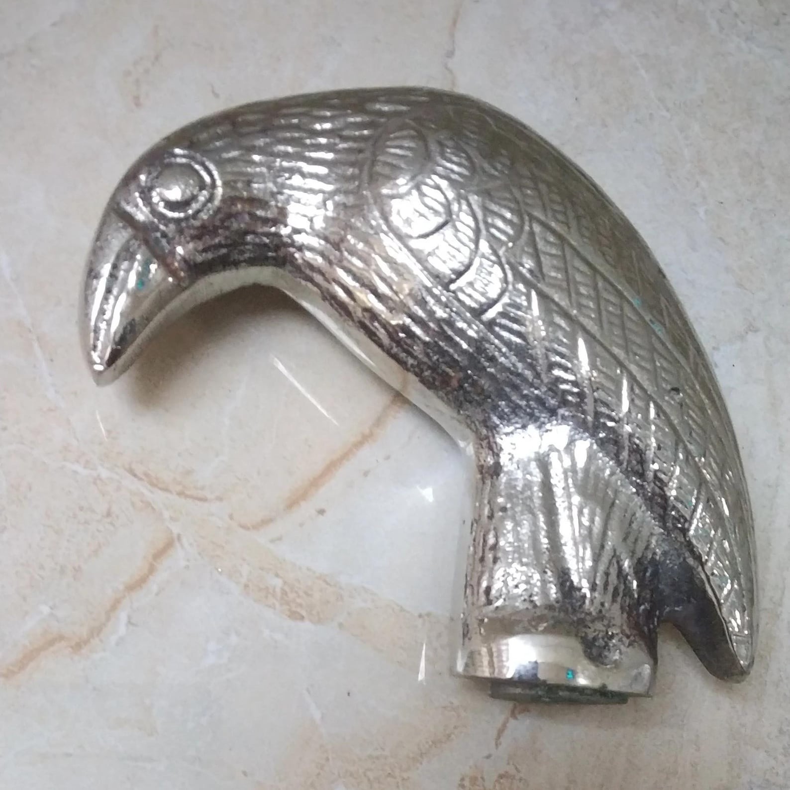 Solid Brass Crow Handle for Walking Cane | Replacement Stick Accessory