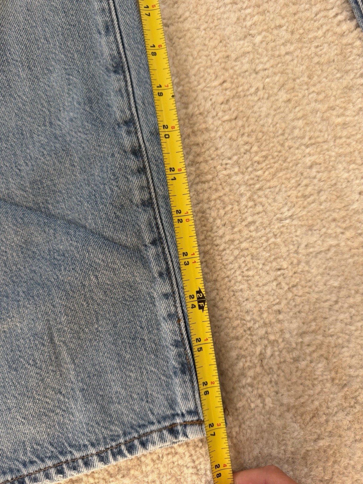 Madewell Women’s The Dean Easy Straight Jeans 5-Pocket Button Size 23