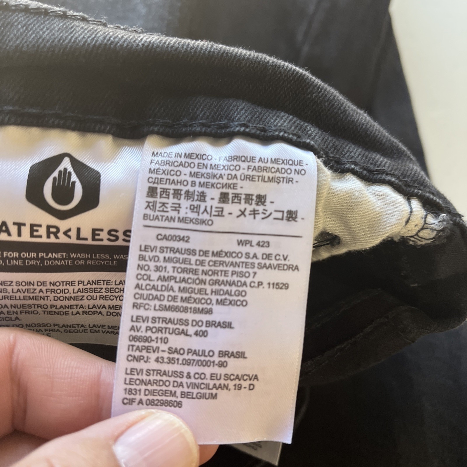 Levi’s 511 Men’s Jeans 29×30 Slim Fit Straight Leg Stretch Denim Black