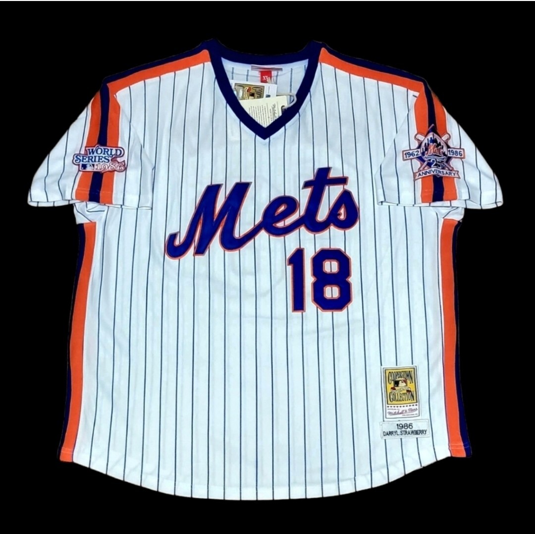 Darryl Strawberry New York Mets 1986 WS Men’s Pullover Baseball Jersey