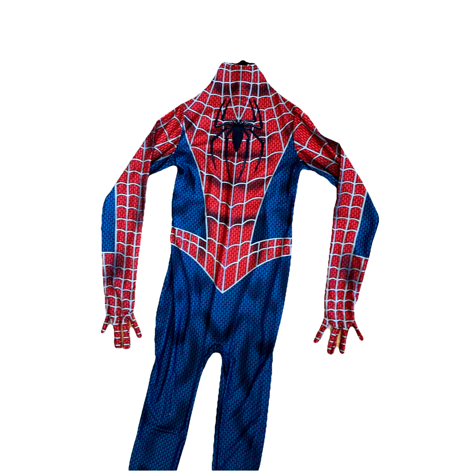 Spider-Man Size L Stretch Spandex Full Jumpsuit Adult/Kids Halloween Costume NEW