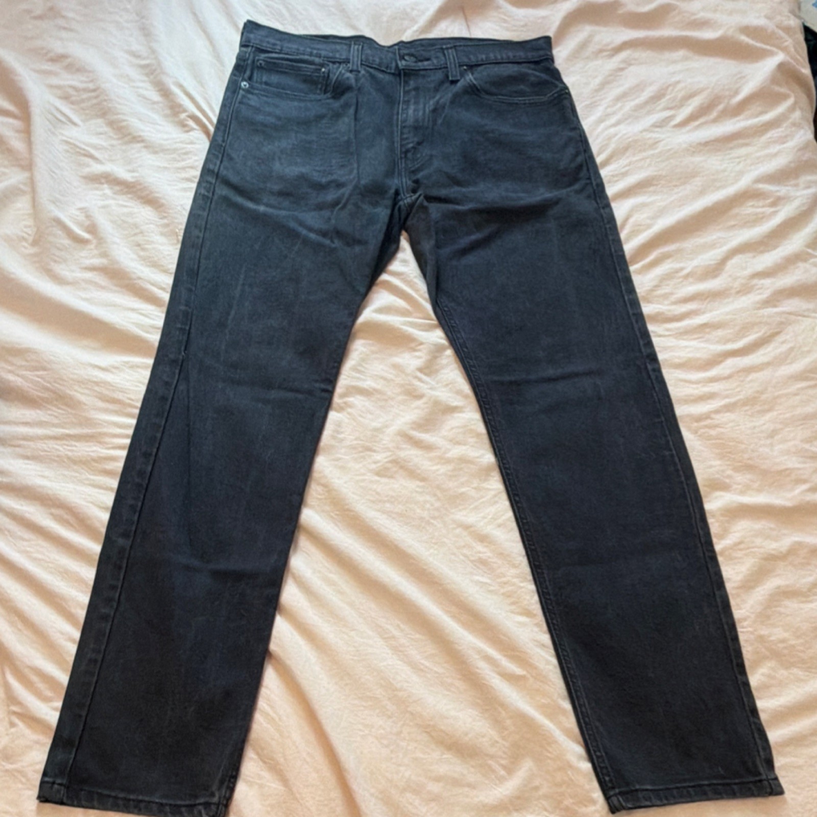 Levi Strauss & Co. Straight Dark Blue Denim Jeans Levi’s 500 Series Men