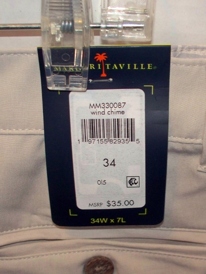 Margaritaville Mens 4-Way Stretch Quick Dry Shorts Sz 32 34 36 38 x 7 L