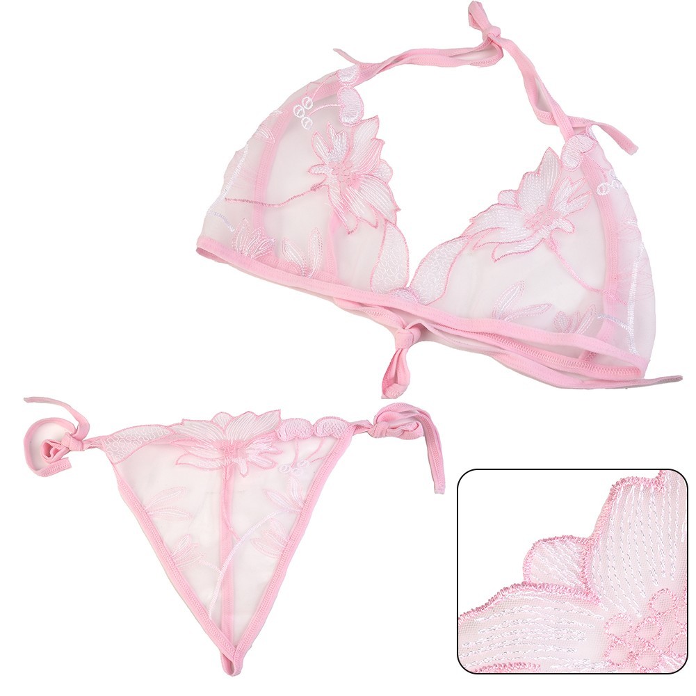 Women Underpant Nightwear All Seasons Breathable Knicker Lace Lingerie
