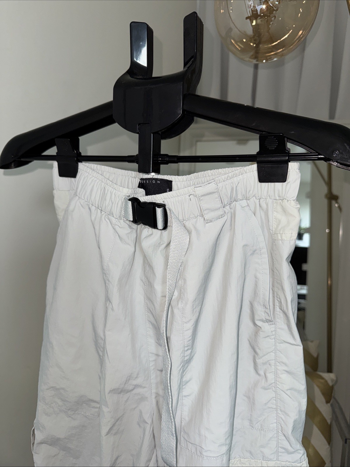 ASOS DESIGN Cargo Pants XS Light Gray Icy Stone NWOT