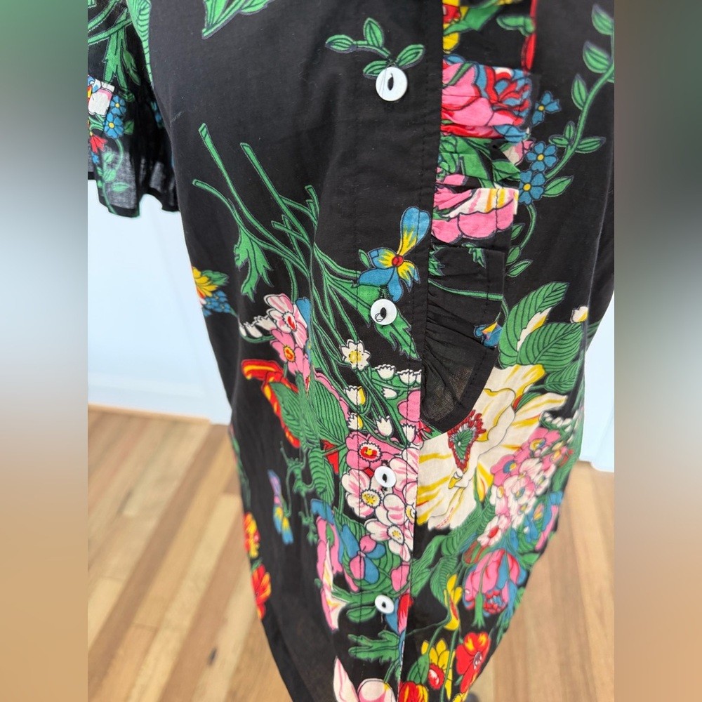🤩 NWT – Mille Floral Button-Down Blouse – Size XXS