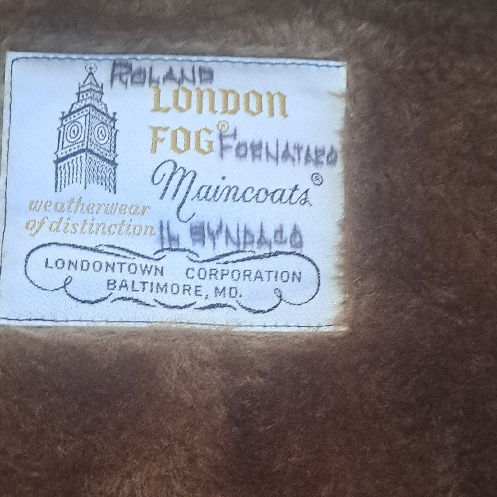 Vintage London Fog Maincoats 40R Trench Coat Beige Removable Liner Waterproof