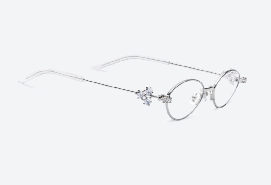 Gentle Monster Carat 02 Sunglasses Silver/Clear With Case New