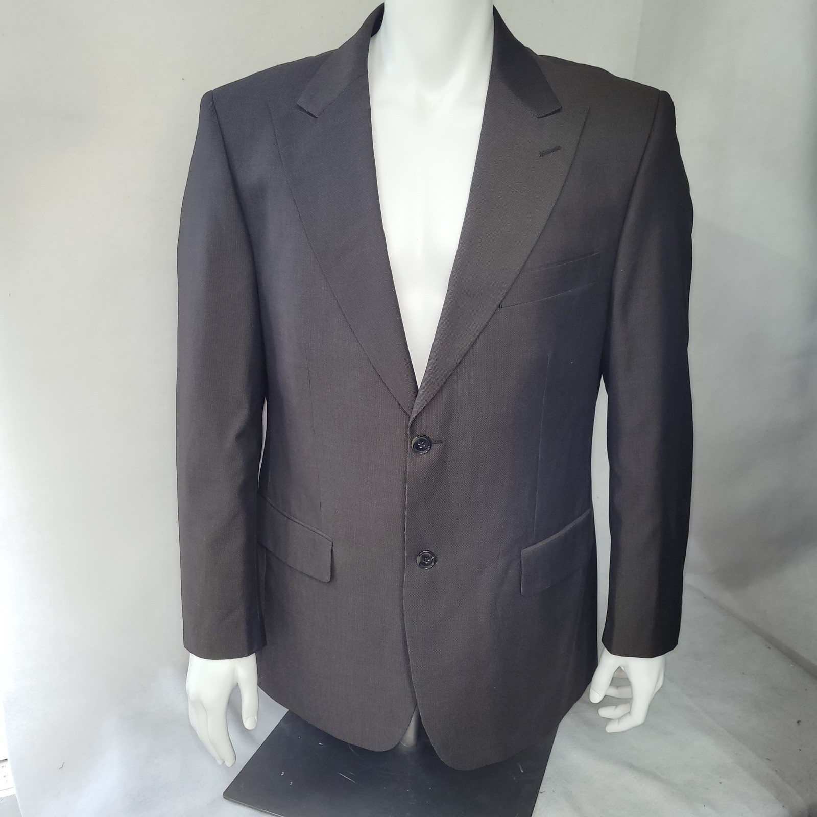 Lineage Milano Roma Men’s 43R Blazer 37R Pants Brown Two Piece Suit