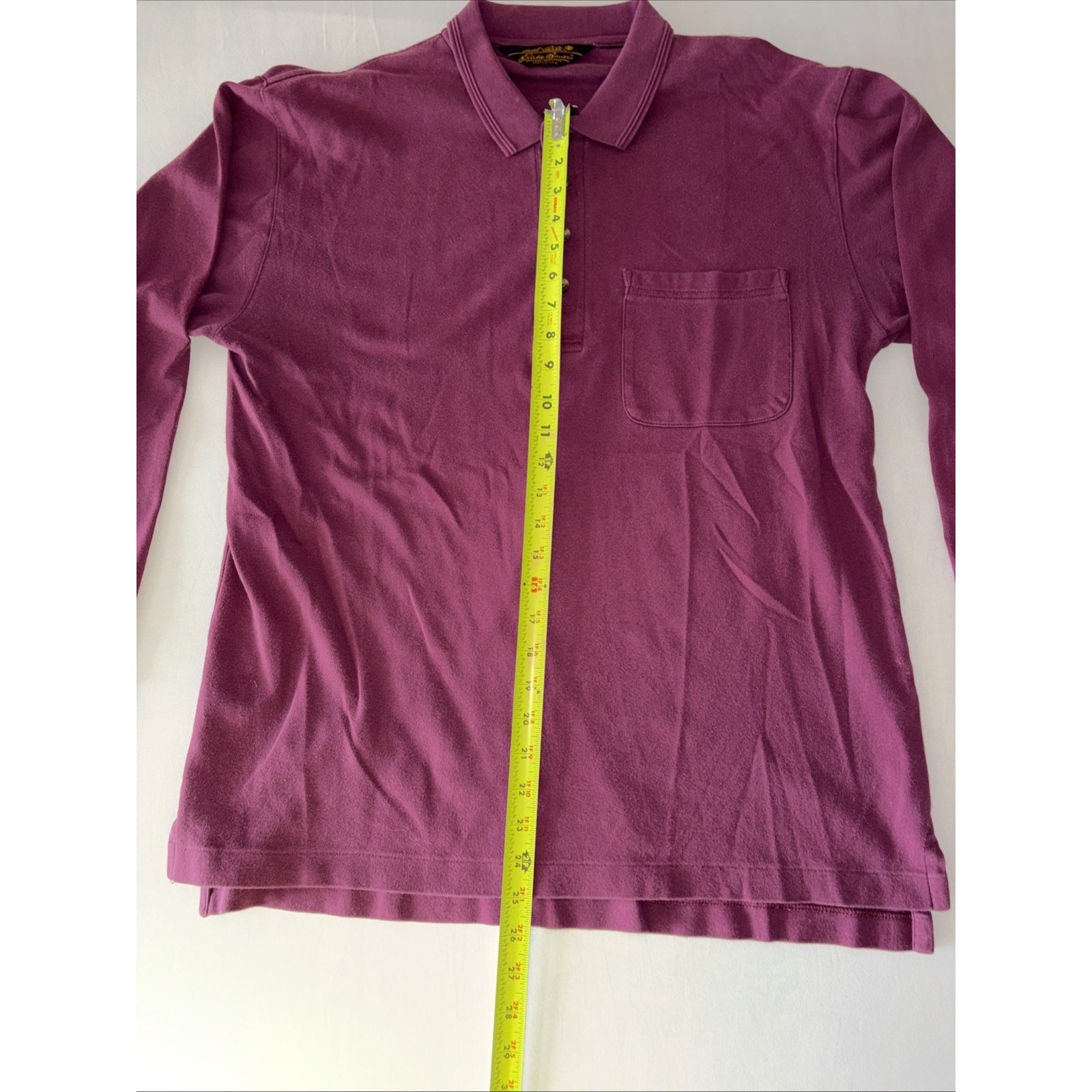 Men’s Eddie Bower Long Sleeve Shirt Vintage Purple