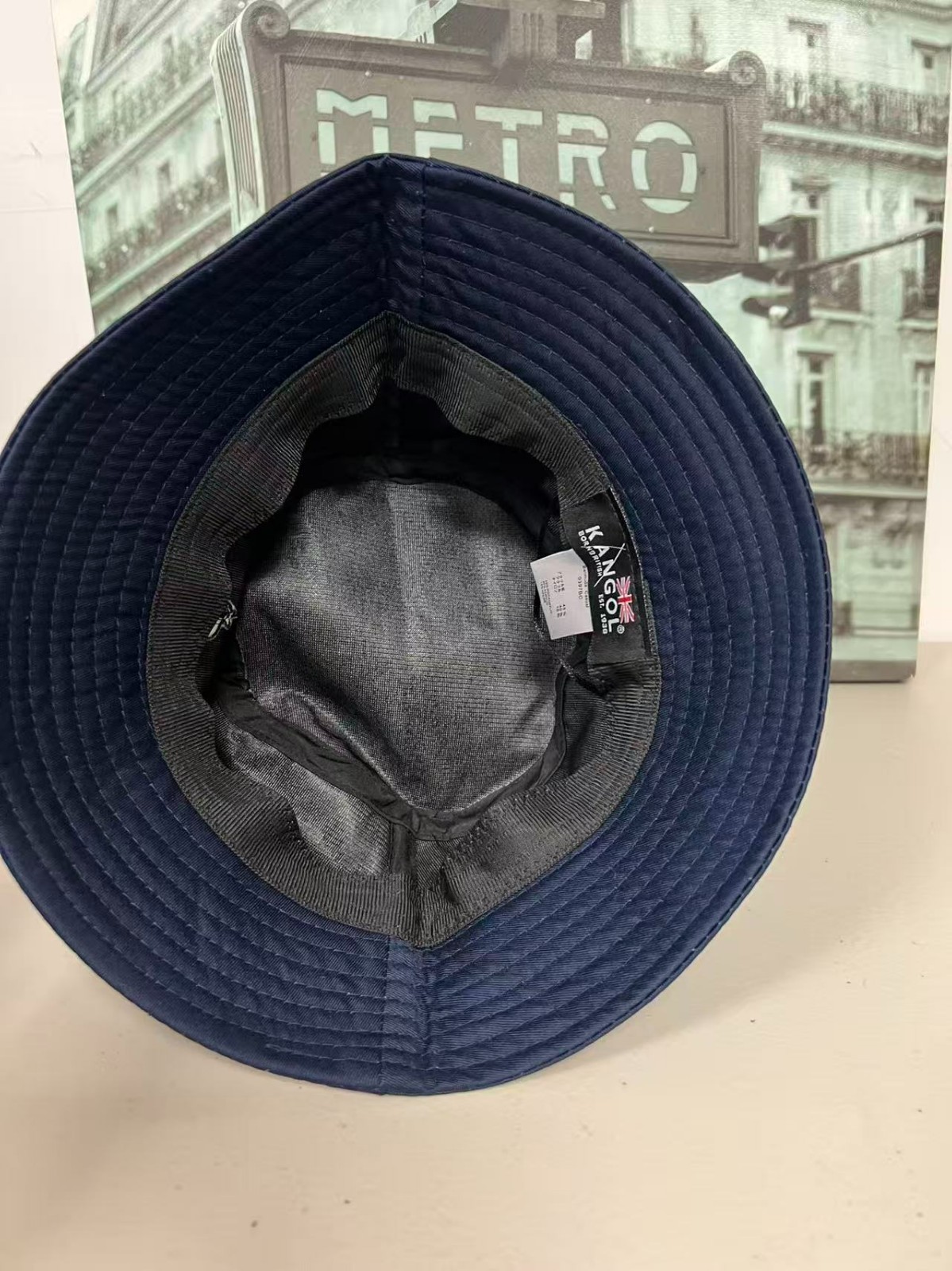 Classic Kangol Bermuda Washed Cotton Flat Top Hats Headwear Bucket Hat Unisex US