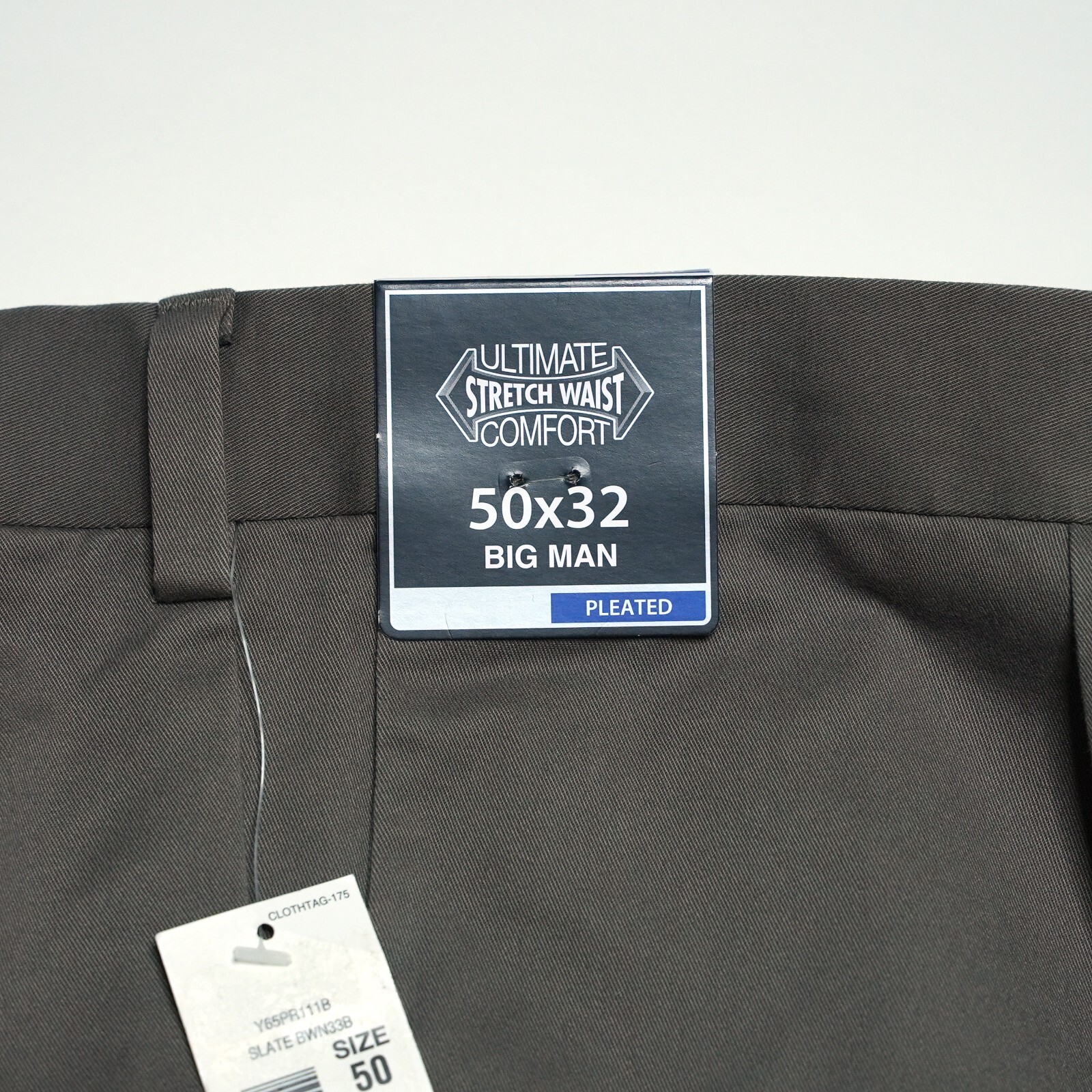 Roundtree & Yorke TravelSmart Pants 50×32 Beige Non Iron Stretch Pleated NWT