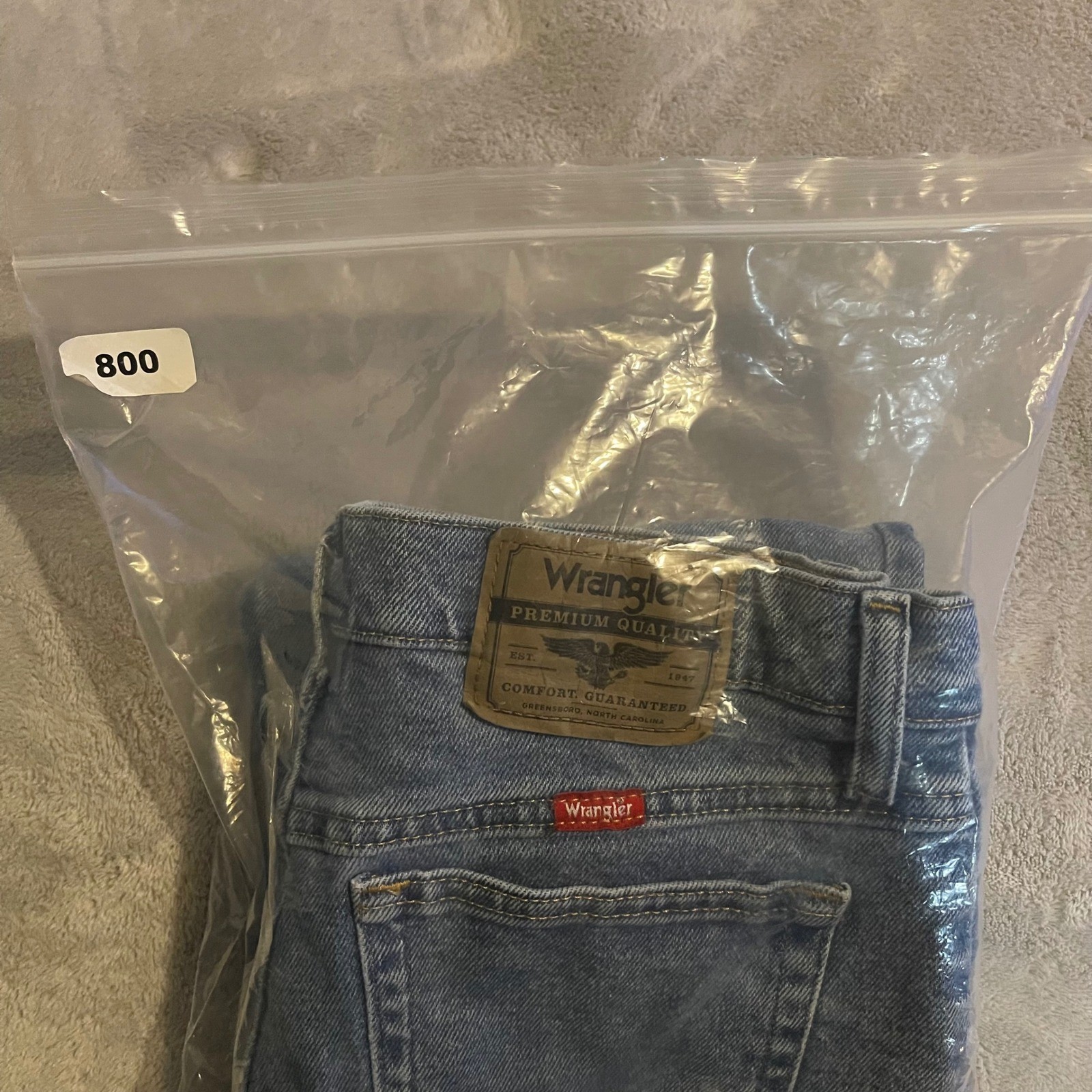Wrangler Jeans Mens 29×30 Blue Light Wash Straight Leg Streetwear Western Y2K