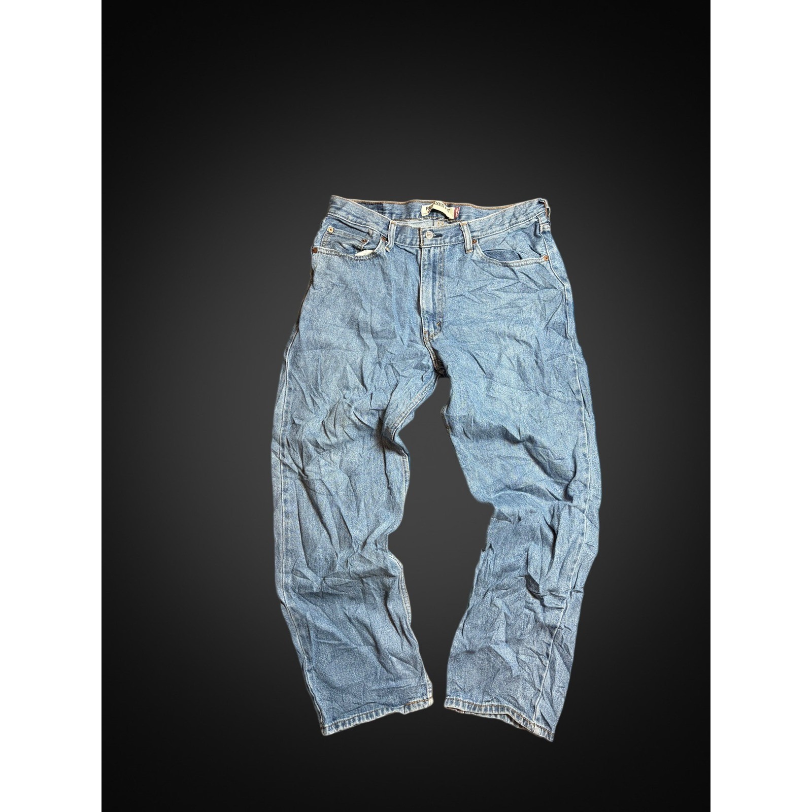 Levis 550 Relaxed Fit Mens Jeans 36×30 Blue Denim Medium Wash Tapered Leg