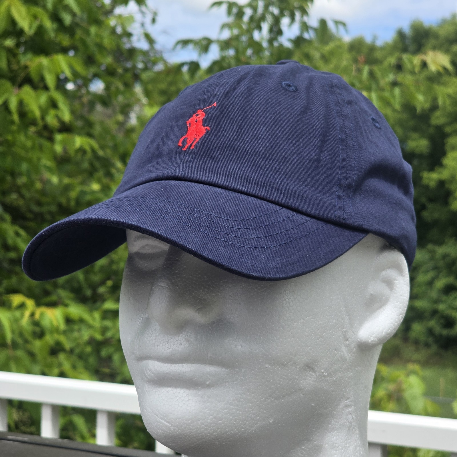 Polo Ralph Lauren Men’s One Size Cotton Chino Adjustable Ball Cap Navy Blue