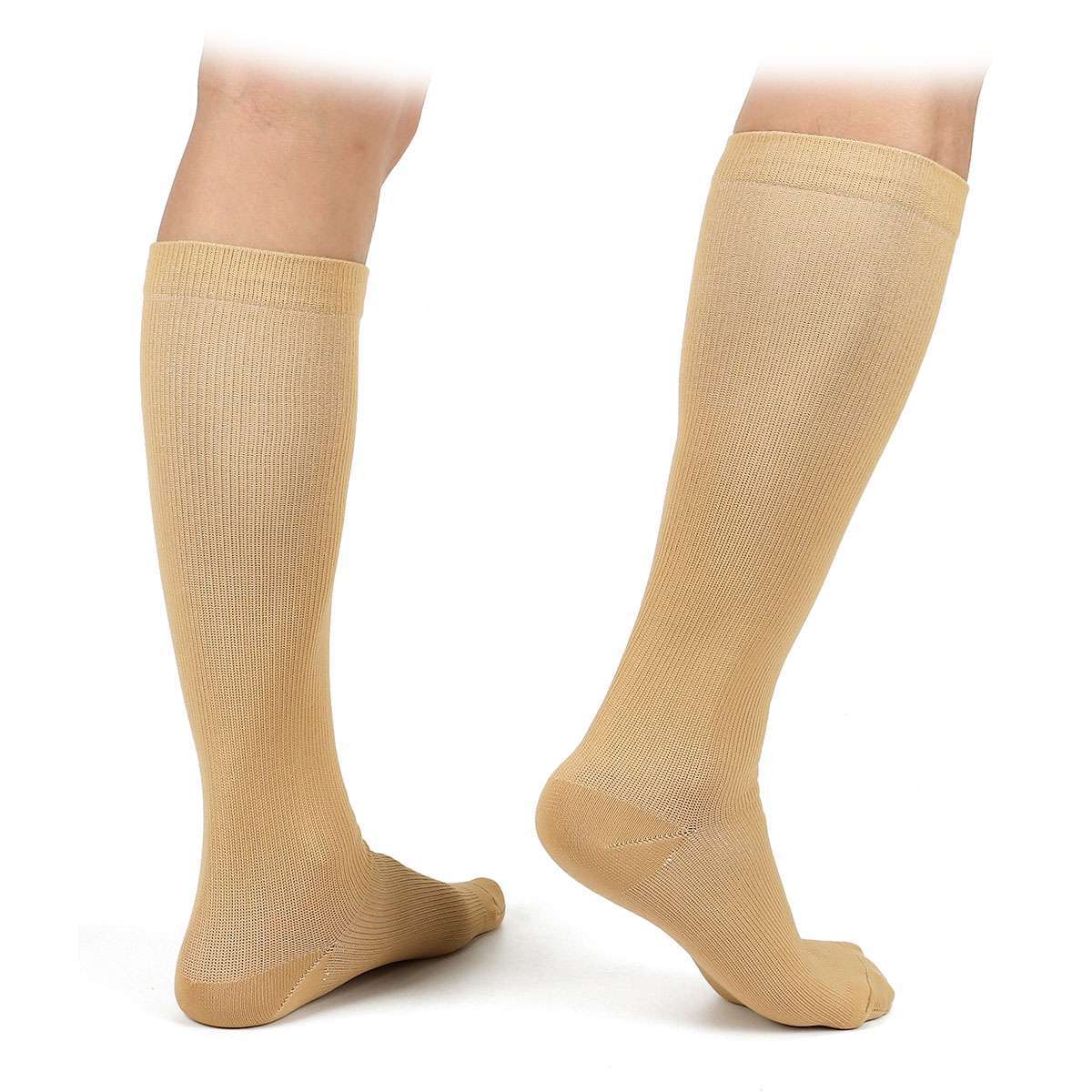 2/5 Pairs Copper Compression Socks 20-30mmHg Graduated Support Mens Womens S-XXL