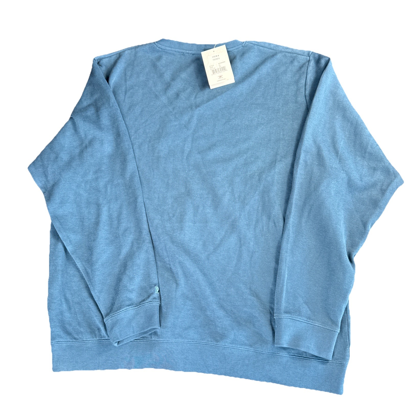 Cutter & Buck Sweater Blue Men XL Long Sleeve NWT Crewneck Pullover Preppy