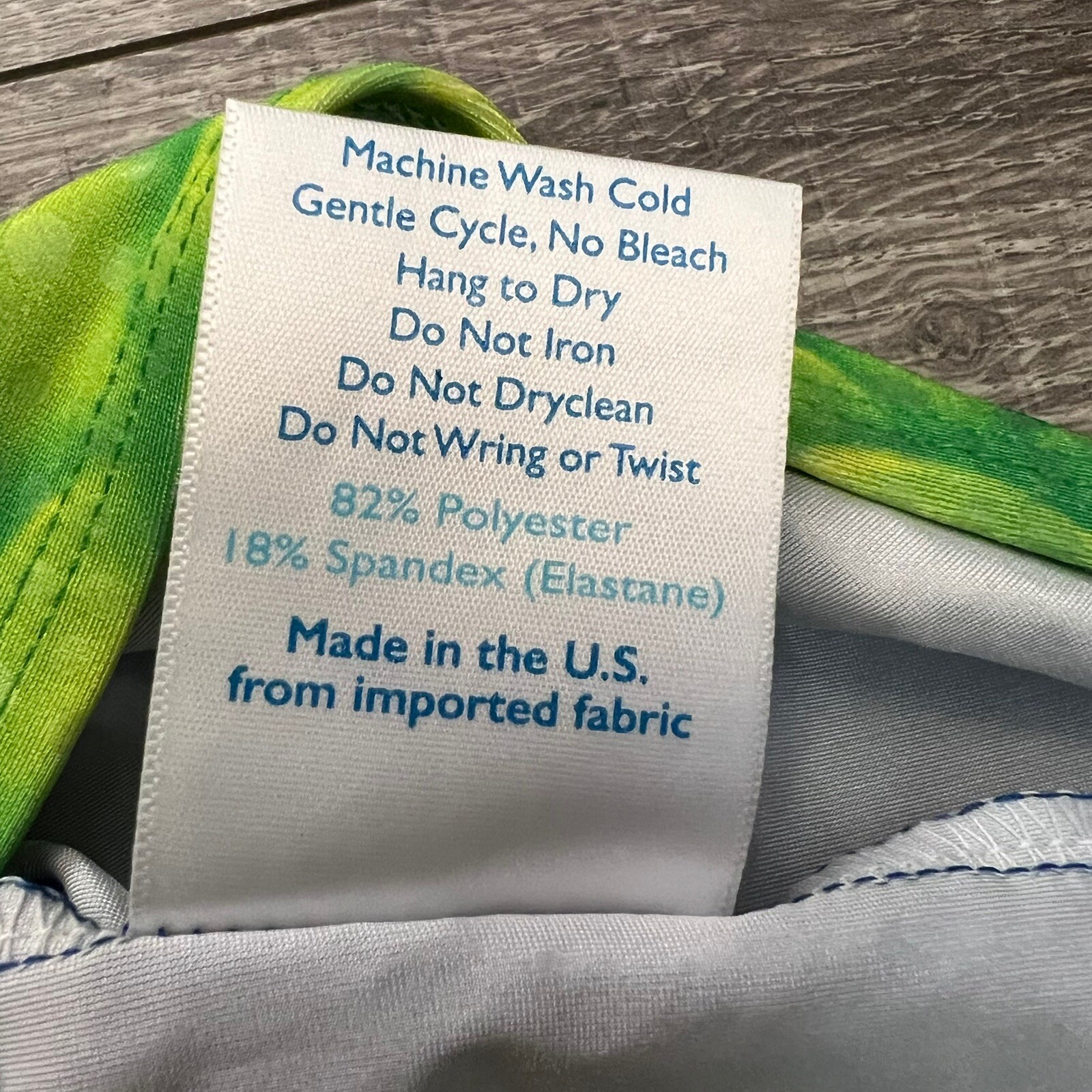 Fin Fun Mermaid Tail Girls sz Small 6 Blue Bikini Fin Swim 5pc Set LTD Ed Print