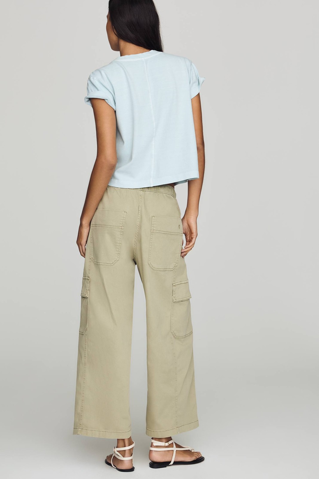 Anthropologie – Pilcro Izzie Relaxed Pull-On Cargo Barrel Pants – FreeShip Auth