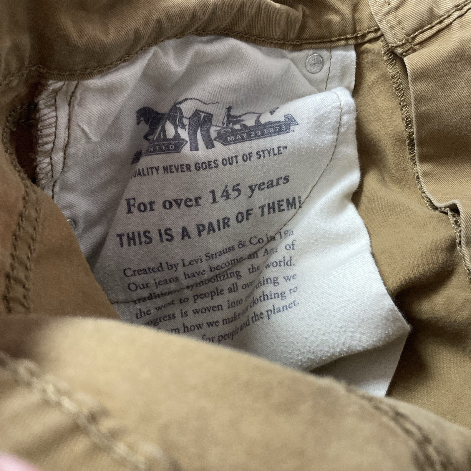 Levi’s 502 Jeans Men’s Size 33×30 (Fit 33×28) Tan Regular Taper Stretch Casual