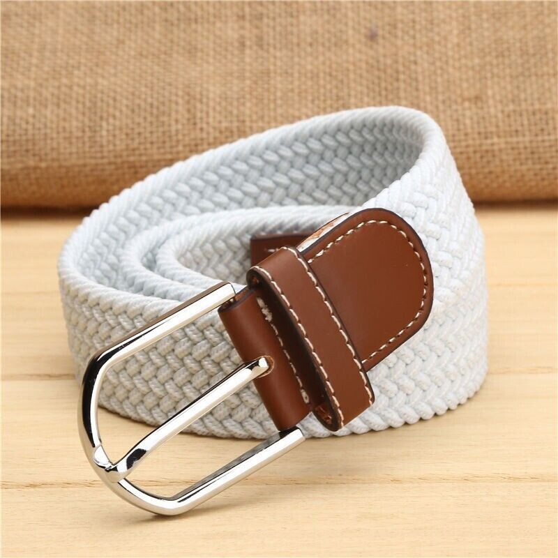 Elastic Fabric Braided Belt,Enduring Stretch Woven Belt for Unisex Men/Women/Jun