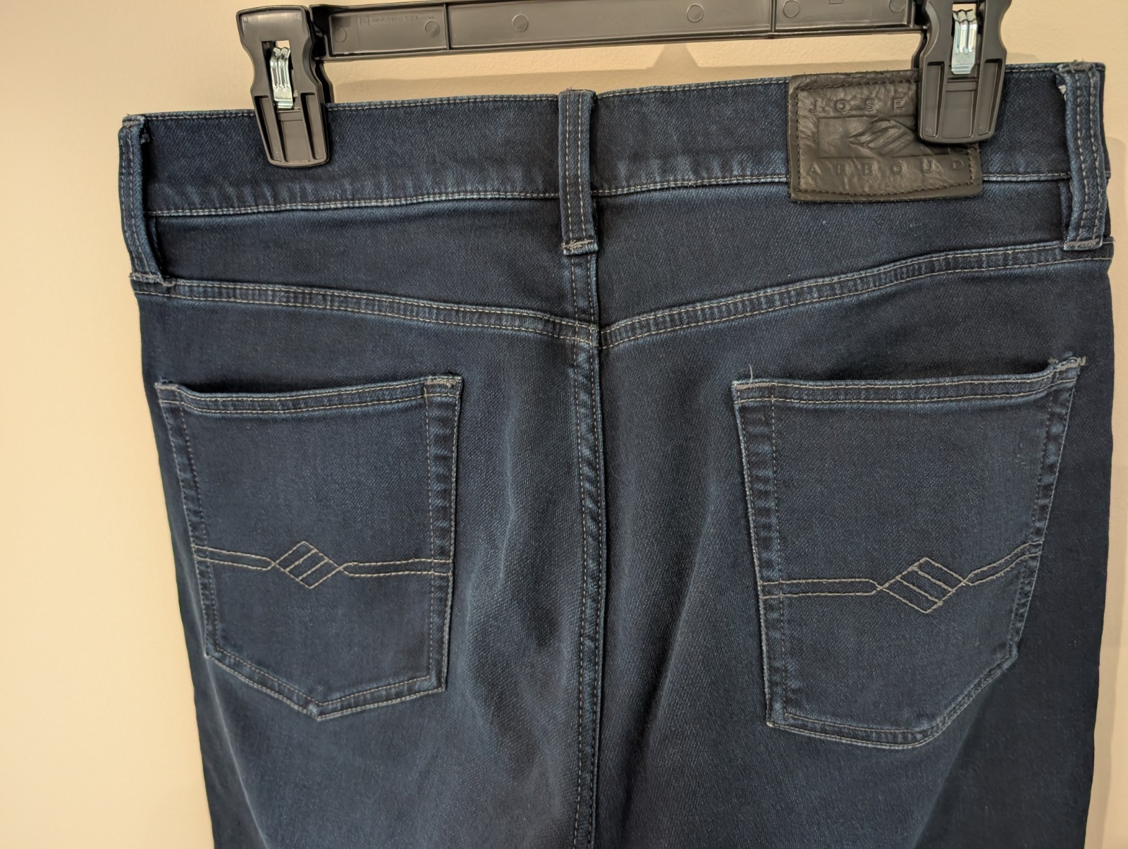 Joseph Abboud Mens Classic Fit Jeans 30×30 Indigo Blue Stretch Denim RN 77219