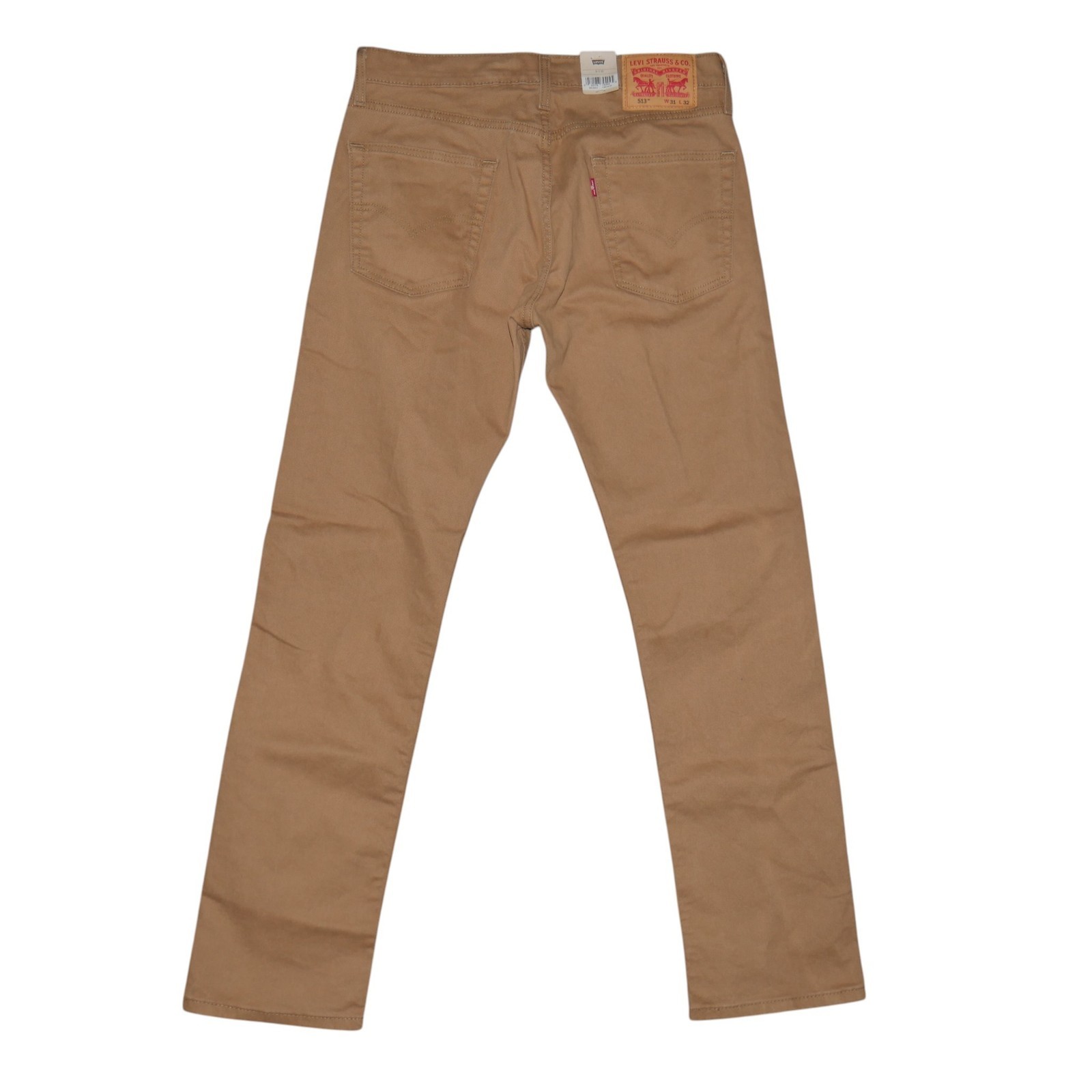 Levi’s 513 Mens Size 31X30 Slim Straight Jeans Caraway Brown Stretch Twill NWT