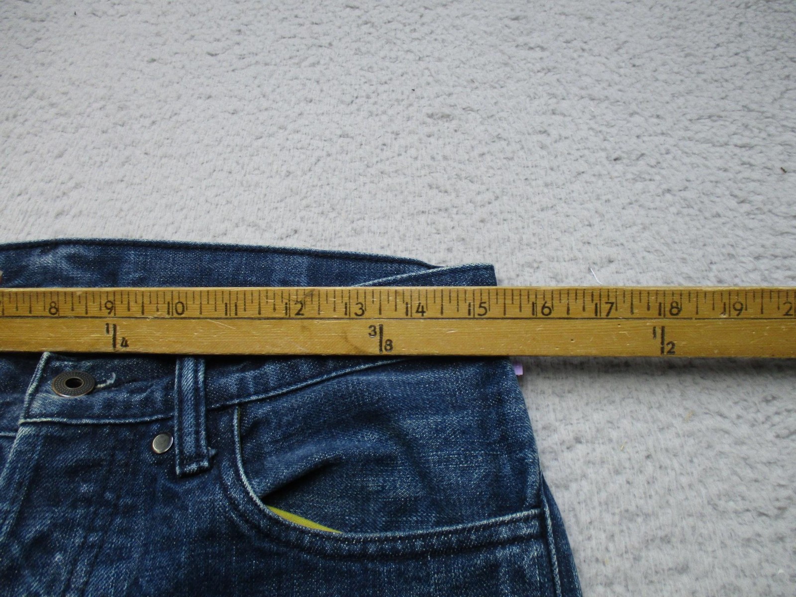 Propr Selvedge Jeans Mens 29×30 Blue Rinse Straight Japanese Denim Made USA