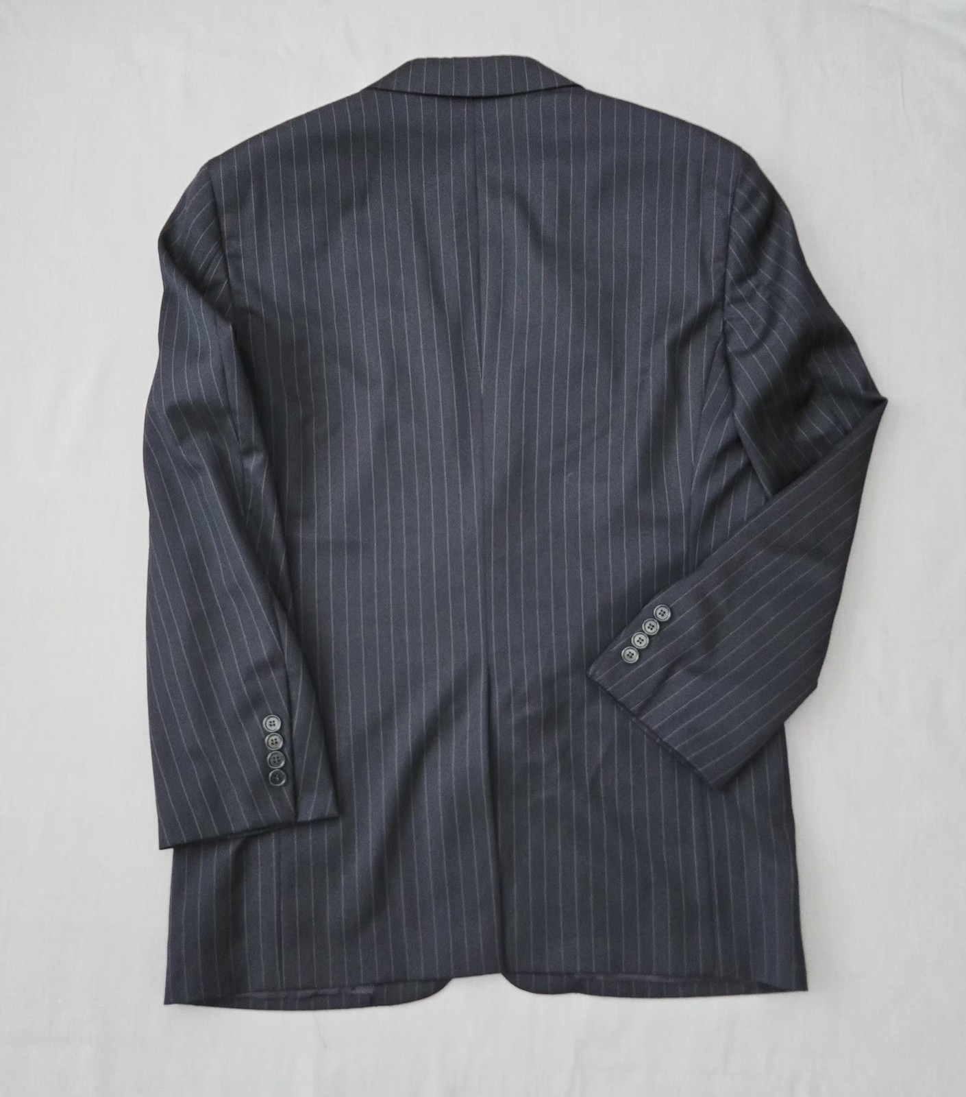Mens 40R/33Wx32L Brooks Brothers 1818 Madison Midnight Blue Pinstripe Wool Suit