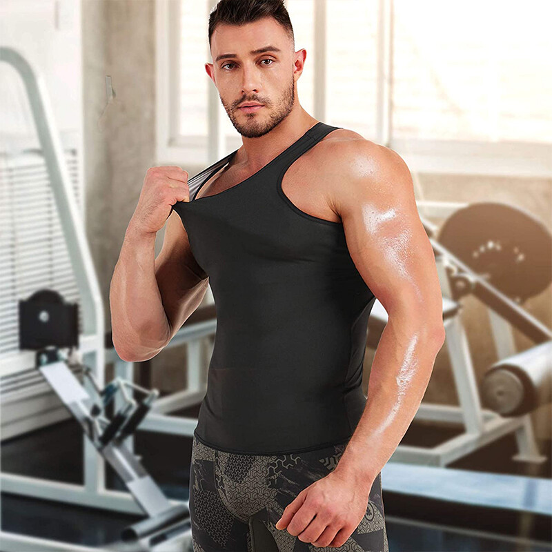 CGTFY Gynecomastia Compress Tank Top Men Slimming Body Shaper Vest Athletic Vest