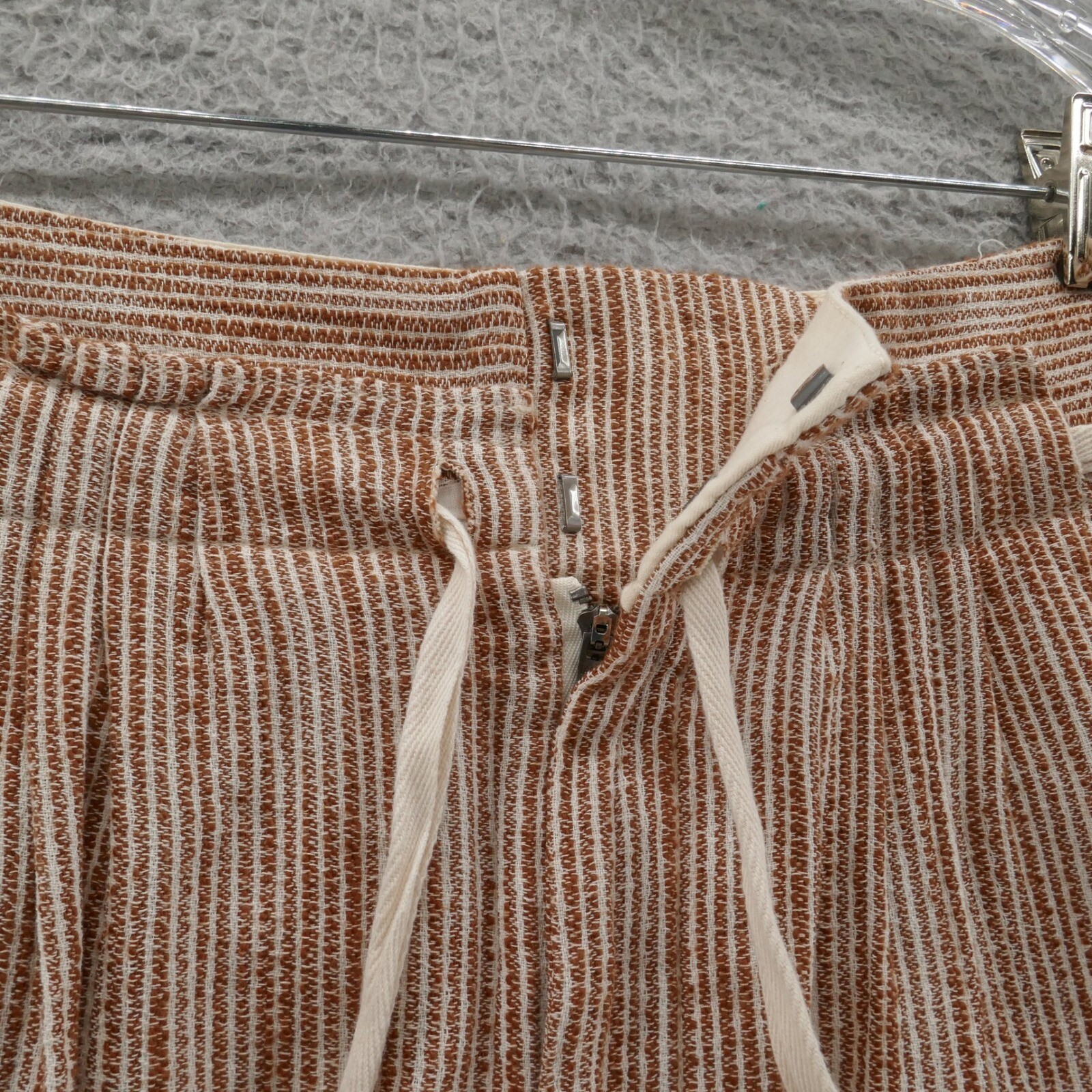 NWT Free People Caraway Light at Sunrise Pants 4 Brown Ivory Womens Stripe Boho