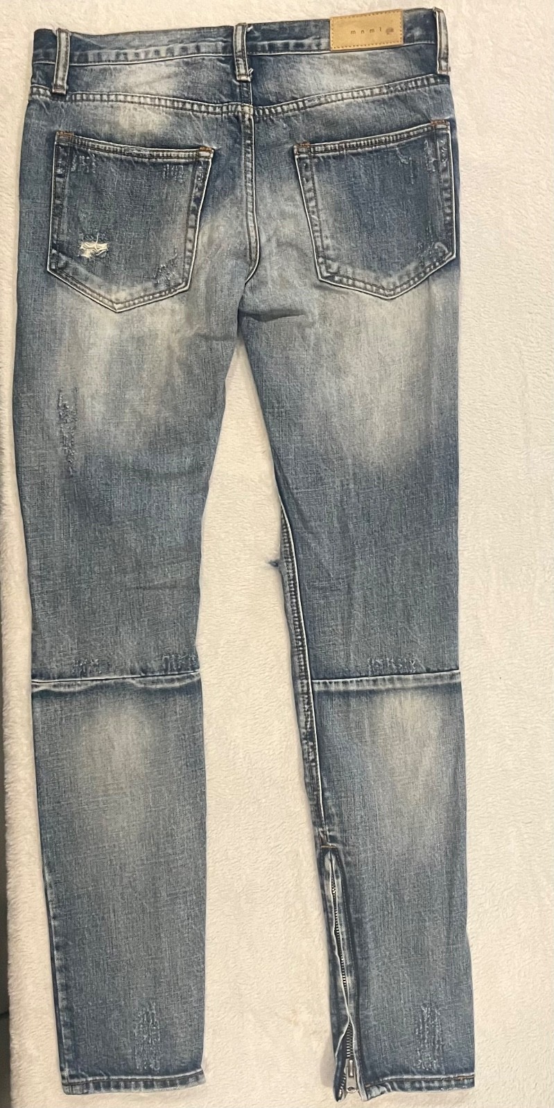 mnml jeans size 31 blue distressed