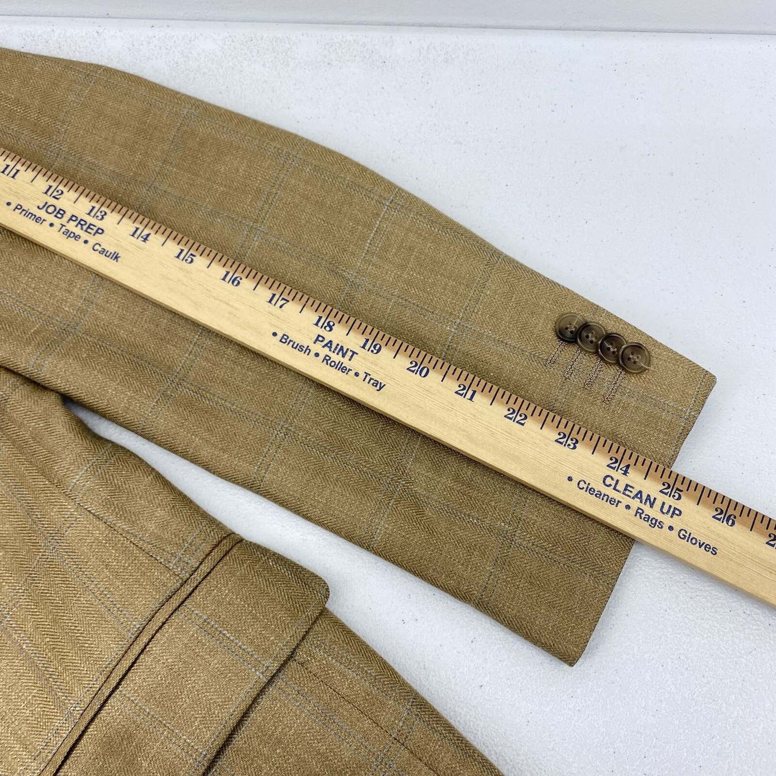 Ralph Lauren Blazer Mens 40R two button wool silk Linen Sport Coat Jacket suit
