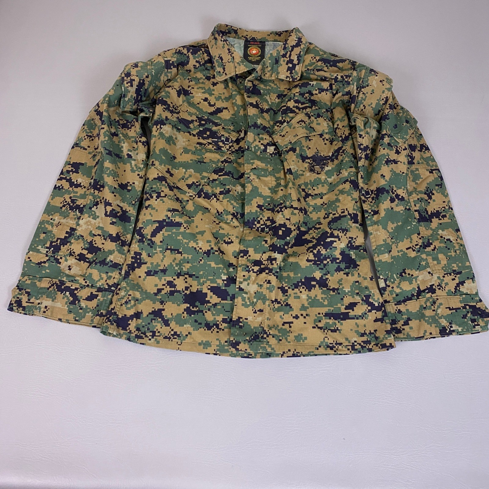 American Apparel USMC MARPAT Woodland Digital Camo Combat Utility Shirt SM-REG