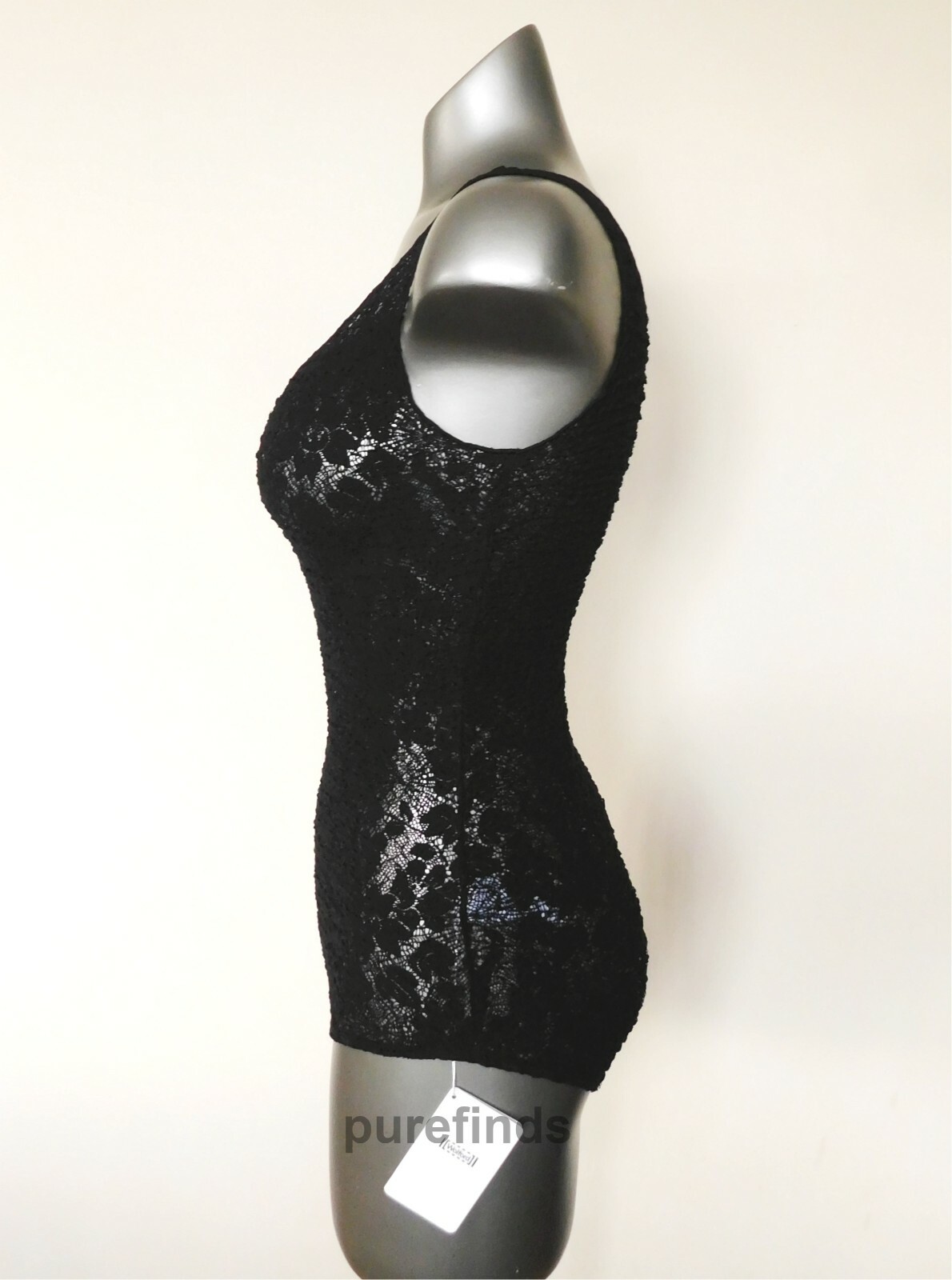 WOLFORD CAMELIA BODY BODYSUIT SIZE SMALL SHEER KNITTED FABRIC in black NWT