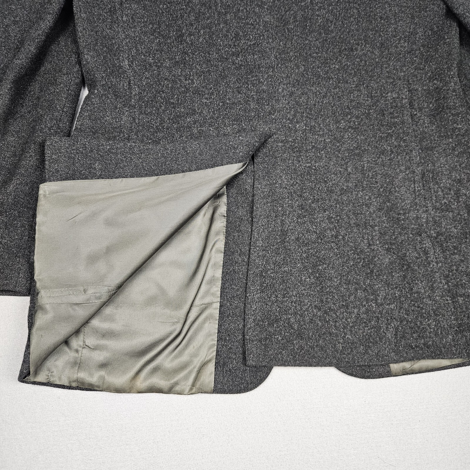 Polo University Club Wool Blazer Men’s 44 Gray 2 Button Single Vented USA