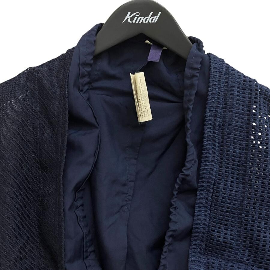 COMME des GARCONS AD2007 Navy Cardigan Women SS Polyester Authentic