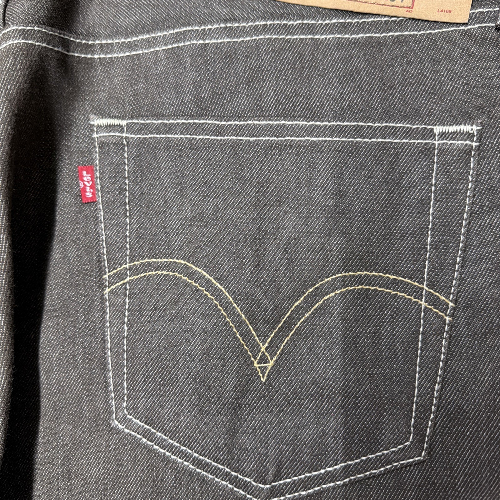 Levi’s 501xx Series 38×30 Men’s Straight Leg Button Fly Denim Jeans dark brown