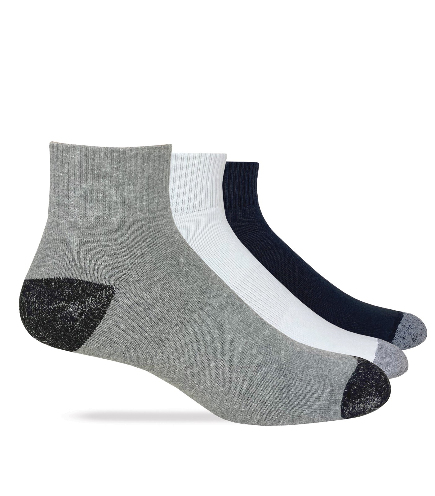 Carolina Ultimate Men’s Cotton Quarter Socks 3 Pair Pack