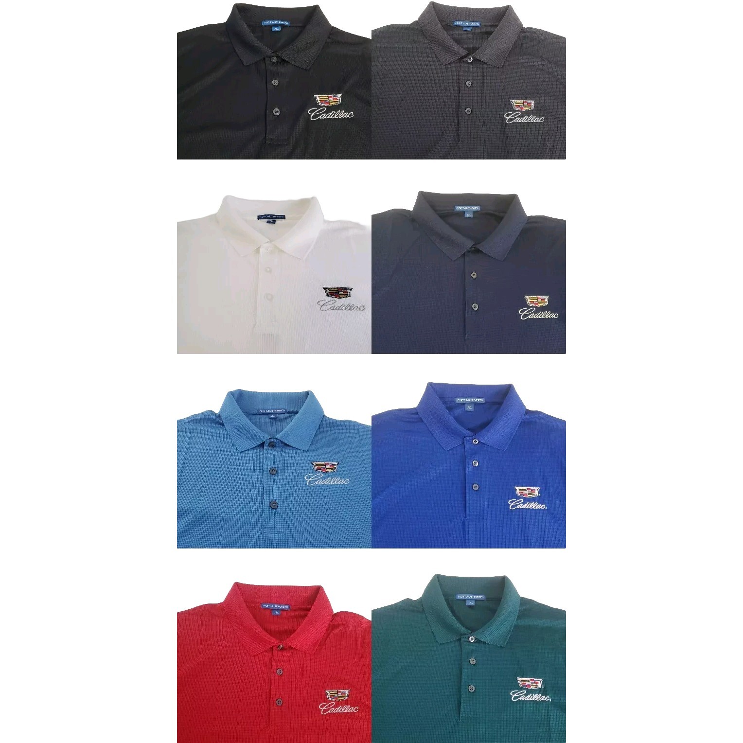 Cadillac Polo Golf Shirt New – 8 Colors – Embroidered Logo – 3 Button – XS-4XL