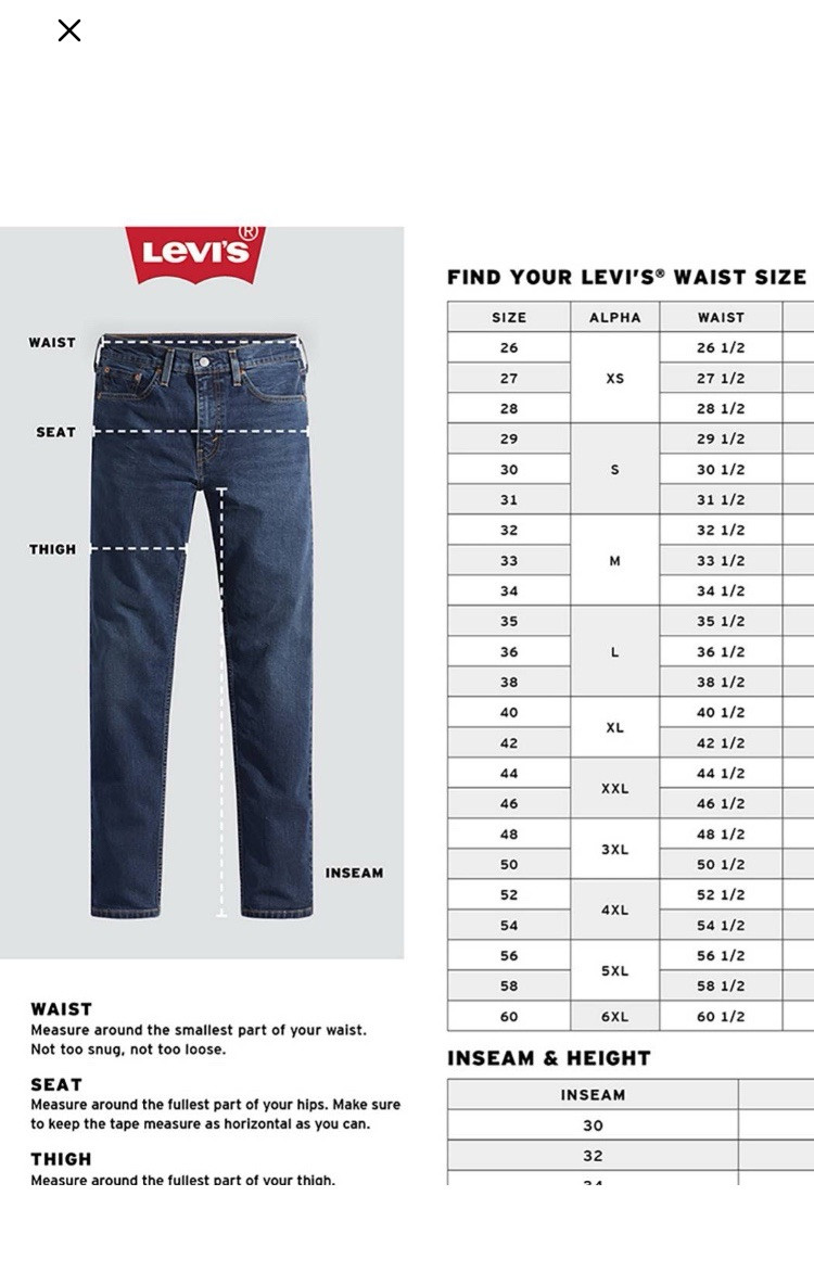 Levi’s 501 Men’s Original Fit, 38×32 Blue Light Wash Non Stretch