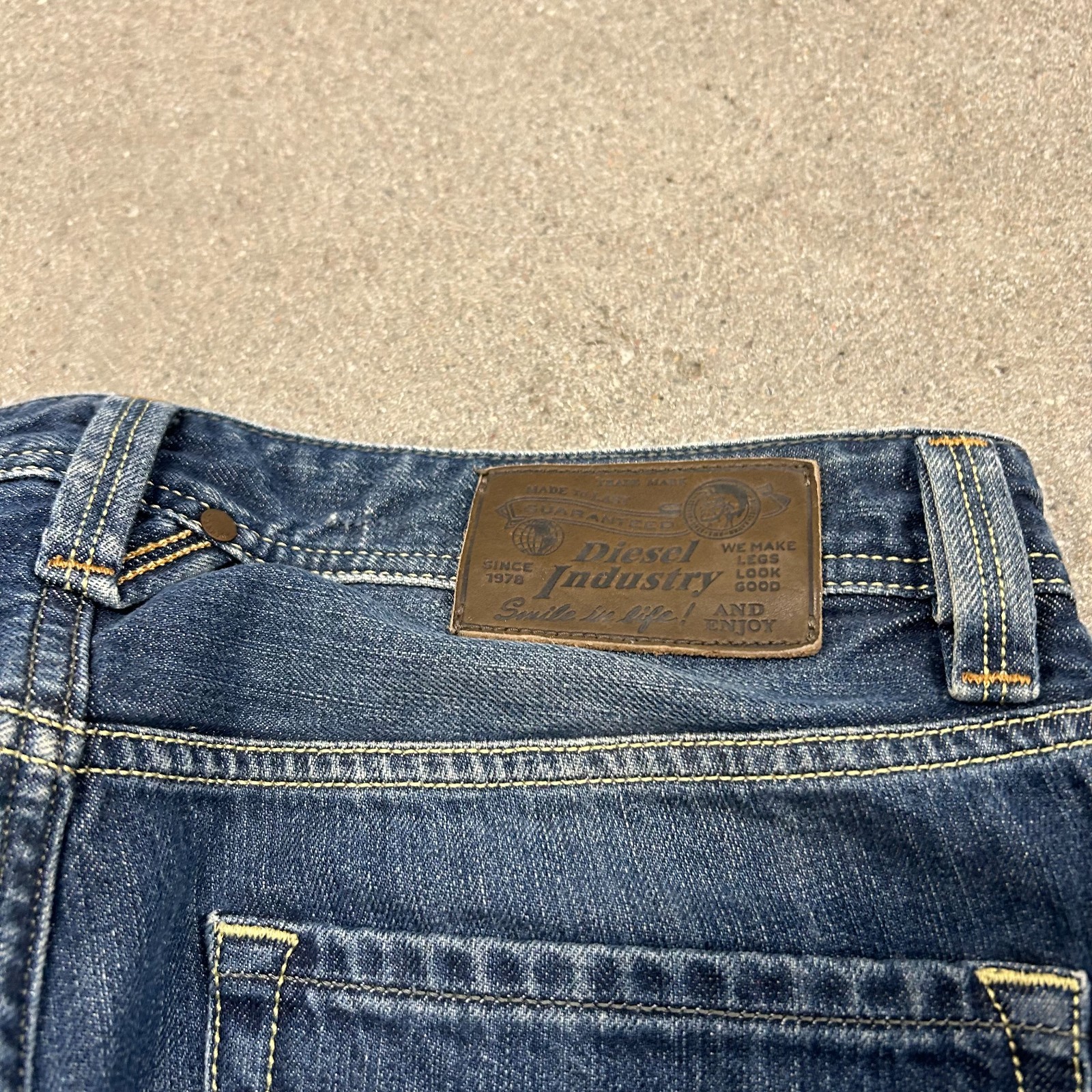 Diesel Larkee Jeans 30×32 Blue Denim Streetwear y2k grunge designer
