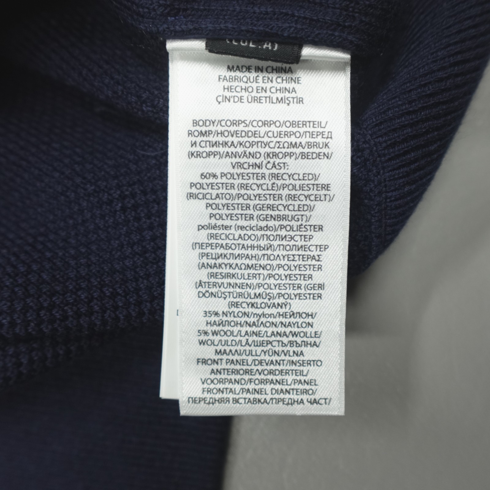 RLX Ralph Lauren Men’s Hybrid Full Zip Sweater Golf Navy Jacket Primaloft $298