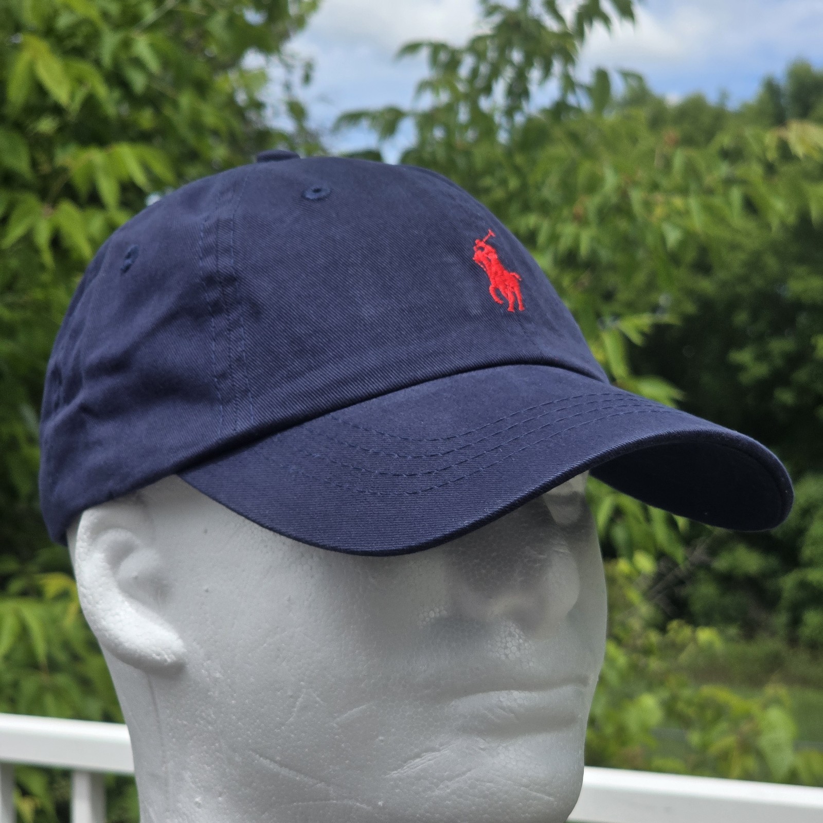 Polo Ralph Lauren Men’s One Size Cotton Chino Adjustable Ball Cap Navy Blue