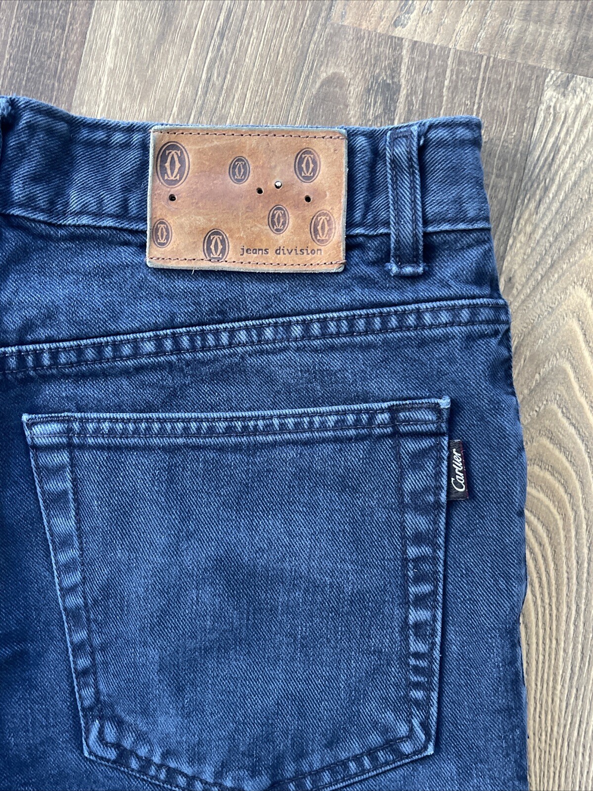 Cartier Jeans Division Men actual fit W32 L27.5 Blue Made in France *READ