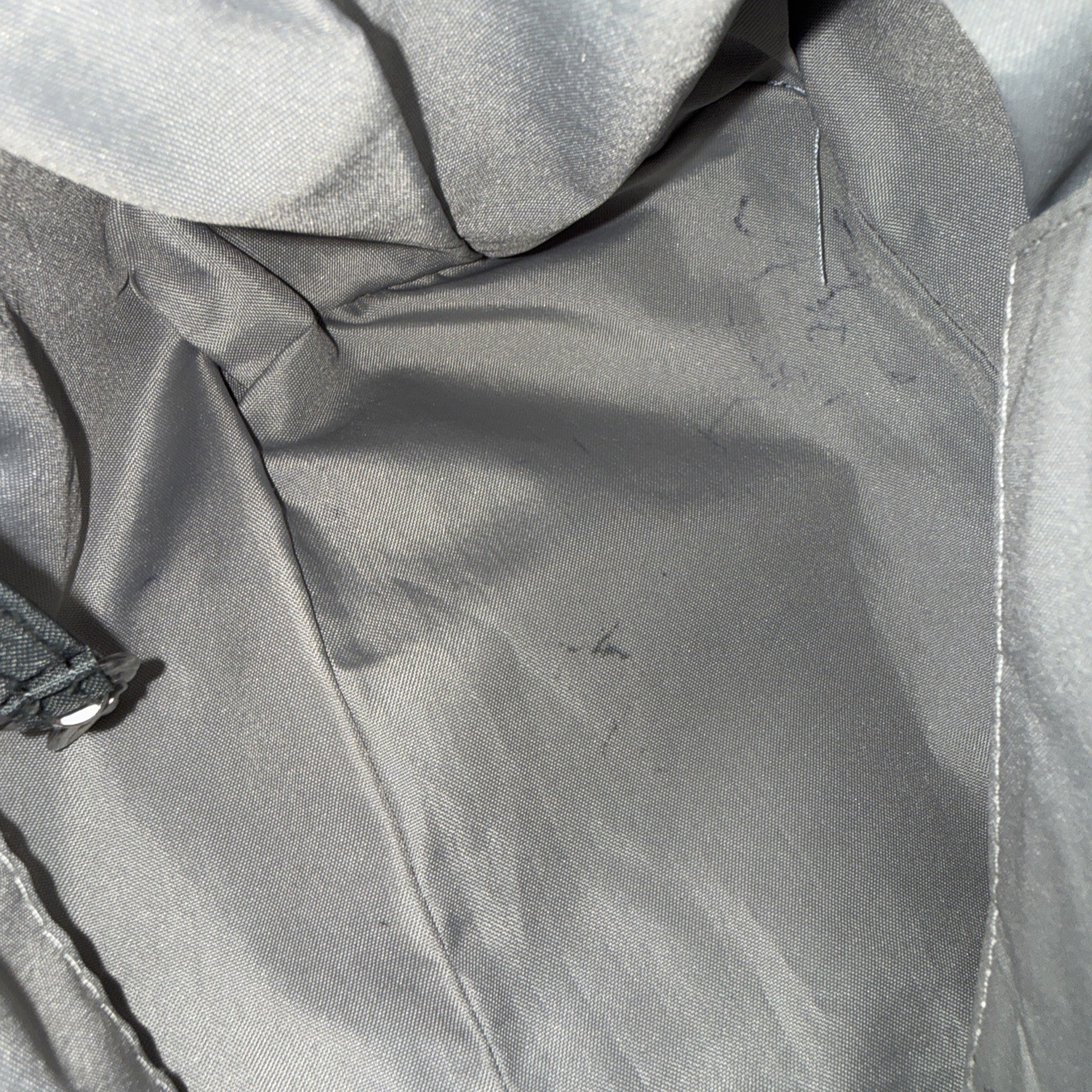 Baggallini Quilted Gray Nylon Hobo Tote Crossbody Bag Travel Purse RFID Theft