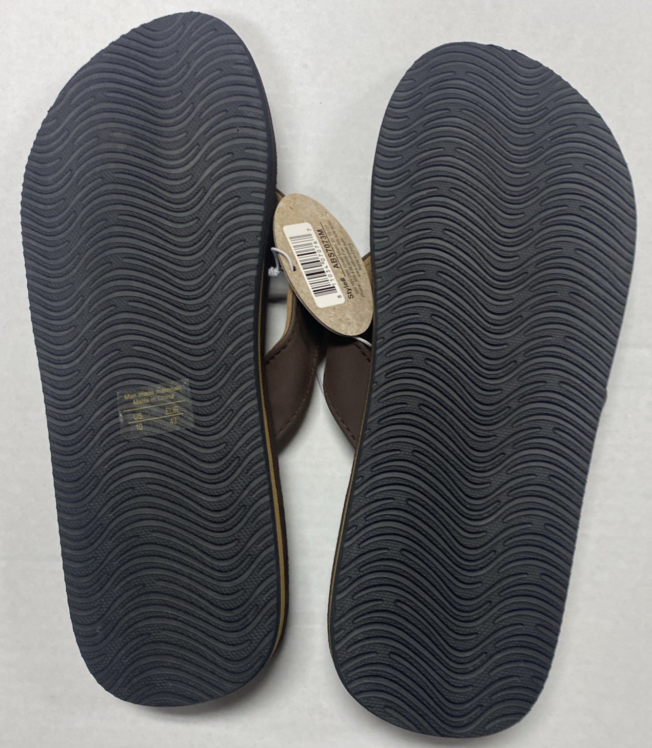Air Balance Brown Flip Flops Sandals Men’s Size 8 9 10 11 12 13 New