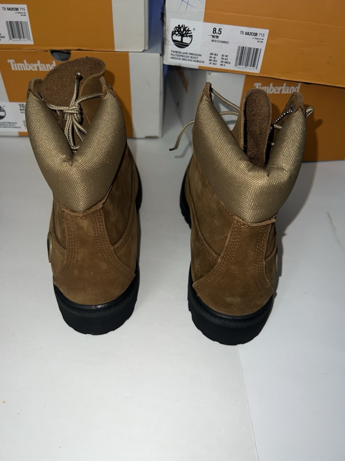 Timberland Men’s 6″ inch Premium Waterproof Boot Brown Nubuck Sz 7.5-10.5 New